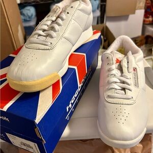Reebok White Leather Sneakers